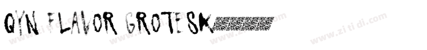 Qyn Flavor Grotesk字体转换